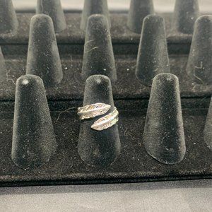 Melinda Maria Silver Feather Ring